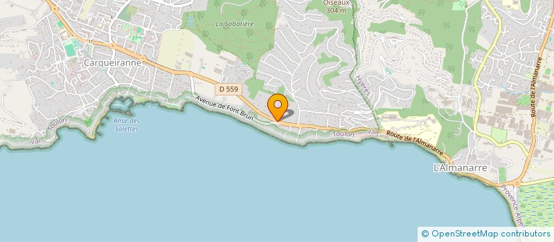 localisation de l'entreprise REVA  CARQUEIRANNE