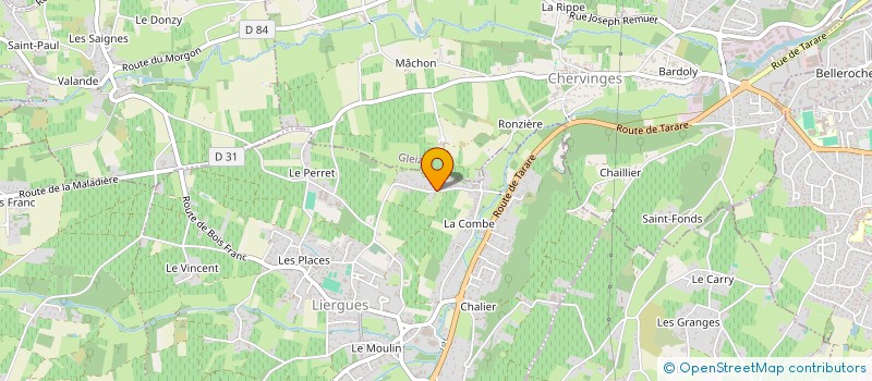 localisation de l'entreprise REVA FRANCE à PORTE-DES-PIERRES-DOREES