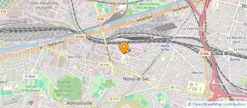 localisation de l'entreprise REVAL à NOISY-LE-SEC