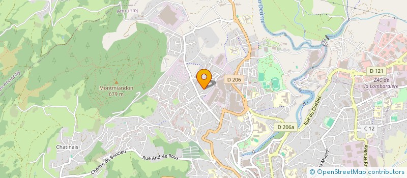 localisation de l'entreprise REVAL à ANNONAY
