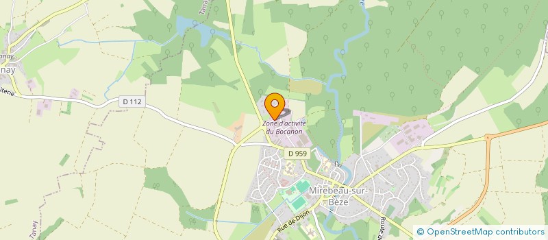 localisation de l'entreprise REVAL PLASTIQUE à MIREBEAU-SUR-BEZE