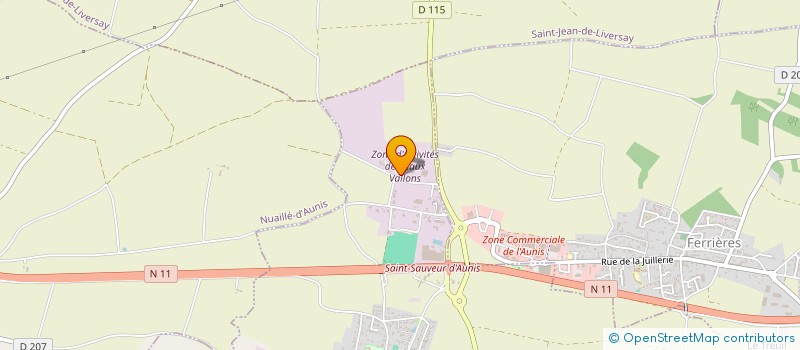 localisation de l'entreprise REVAL TRANSPORT  SAINT-SAUVEUR-D'AUNIS