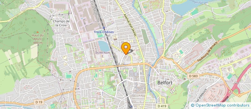 localisation de l'entreprise REVAL'UP à BELFORT
