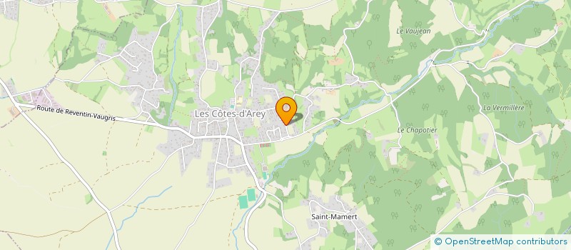 localisation de l'entreprise REVALEMA  LES COTES-D'AREY