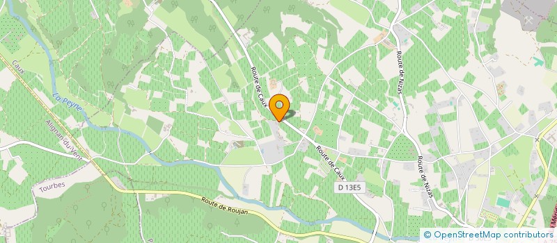 localisation de l'entreprise REVALIS  PEZENAS