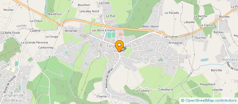 localisation de l'entreprise REVALORISATION  & PATRIMOINE  FARGUES-SAINT-HILAIRE