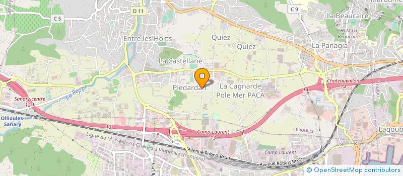 localisation de l'entreprise REVALVERT à OLLIOULES