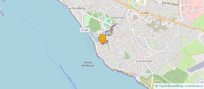 localisation de l'entreprise REVARTSUNIS à LES SABLES D'OLONNE