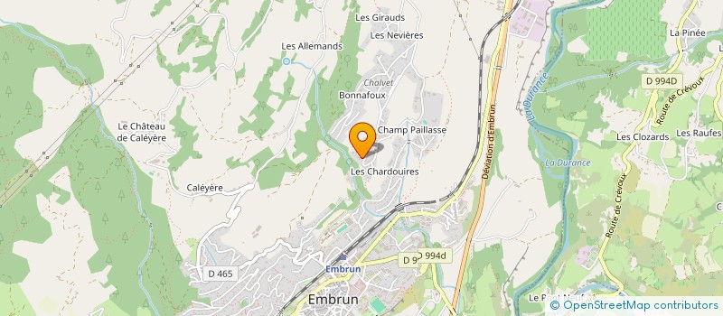 localisation de l'entreprise REVATEC  EMBRUN