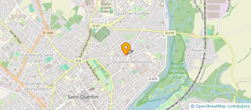localisation de l'entreprise REVAUD ERWAN à SAINT-QUENTIN
