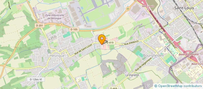 localisation de l'entreprise REVAUTO  HESINGUE