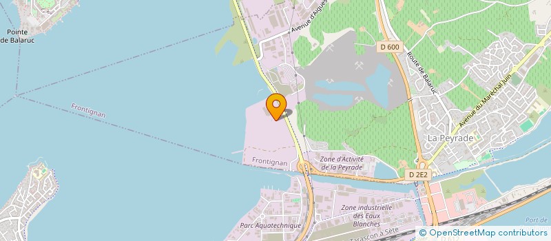 localisation de l'entreprise REVAZUR à FRONTIGNAN
