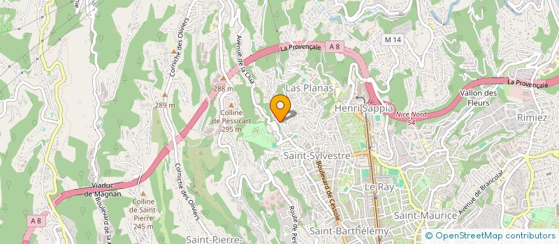 localisation de l'entreprise REVAZUR RETRAITE à NICE