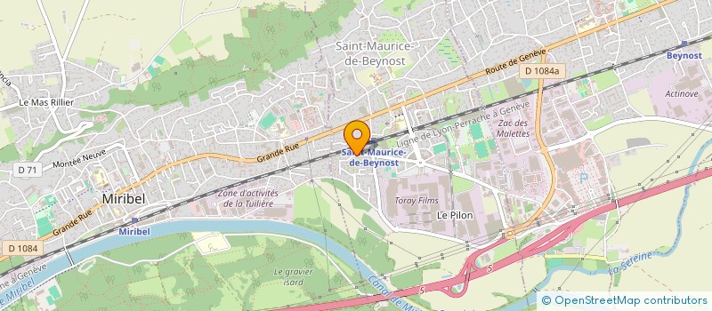localisation de l'entreprise REVBAT CONSTRUCTION à SAINT-MAURICE-DE-BEYNOST
