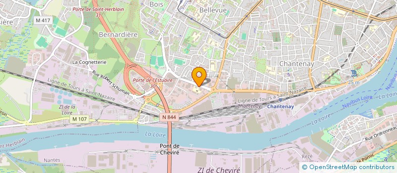 localisation de l'entreprise REVCOOP à NANTES