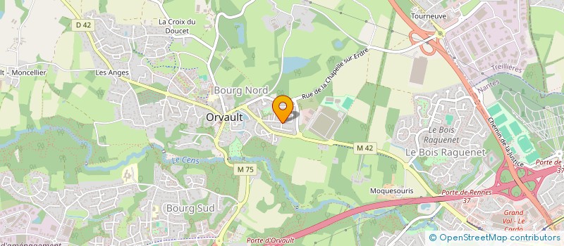 localisation de l'entreprise REVDO à ORVAULT