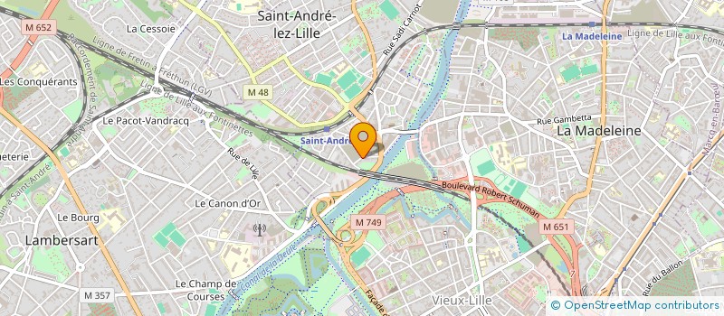 localisation de l'entreprise REVE 2 PIANISTES  SAINT-ANDRE-LEZ-LILLE