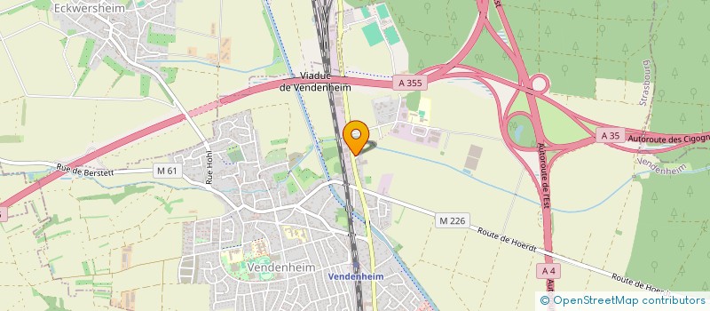 localisation de l'entreprise REVE 2000 à VENDENHEIM