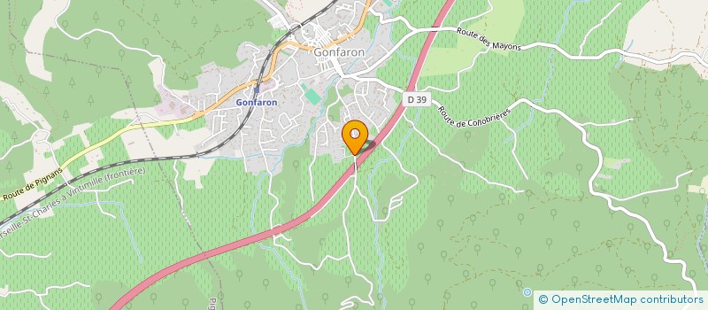 localisation de l'entreprise REVE  GONFARON