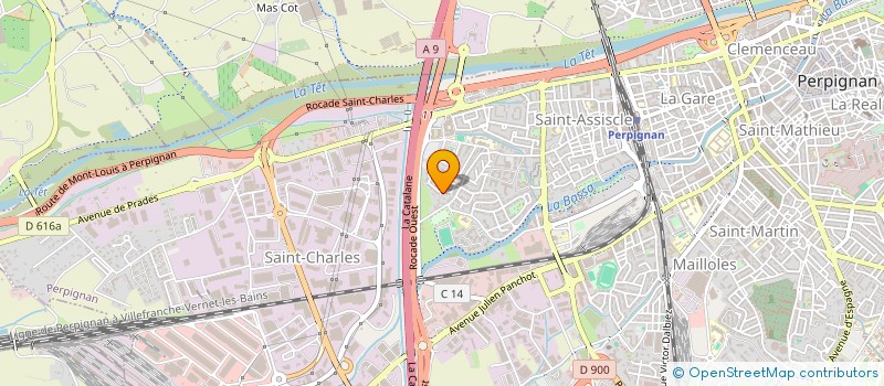 localisation de l'entreprise REVE à PERPIGNAN
