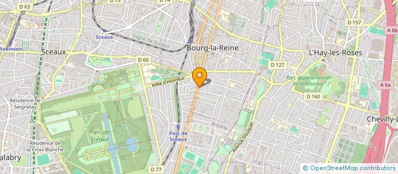 localisation de l'entreprise REVE à BOURG-LA-REINE