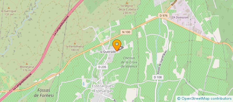 localisation de l'entreprise REVE A DEUX  ESTEZARGUES