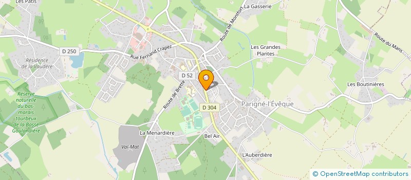 localisation de l'entreprise REVE AU MANS à PARIGNE-L'EVEQUE