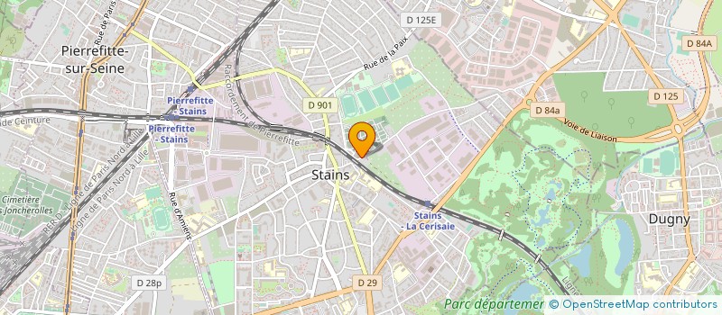 localisation de l'entreprise REVE BATIMENT à STAINS