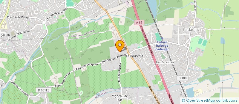 localisation de l'entreprise REVE BLEU  CADAUJAC