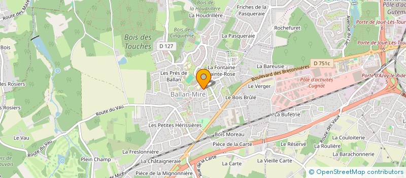 localisation de l'entreprise REVE D'AILLEURS VOYAGES  BALLAN-MIRE