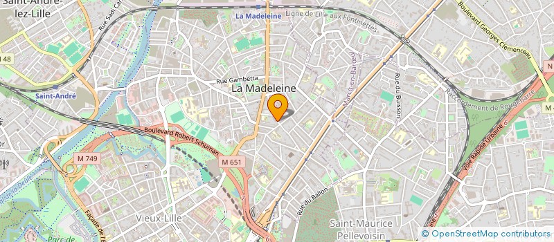 localisation de l'entreprise REVE D'AVENTURE à LA MADELEINE