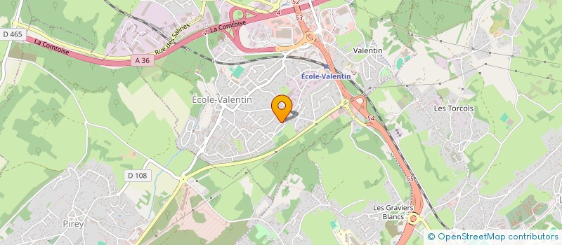 localisation de l'entreprise REVE D'HABITAT  ECOLE-VALENTIN