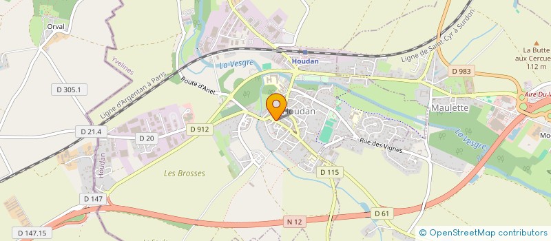 localisation de l'entreprise REVE D INTERIEUR à HOUDAN