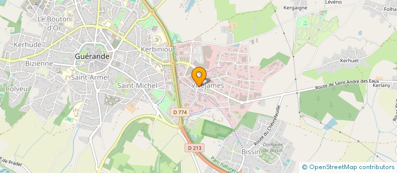 localisation de l'entreprise REVE D'UN LIT à GUERANDE