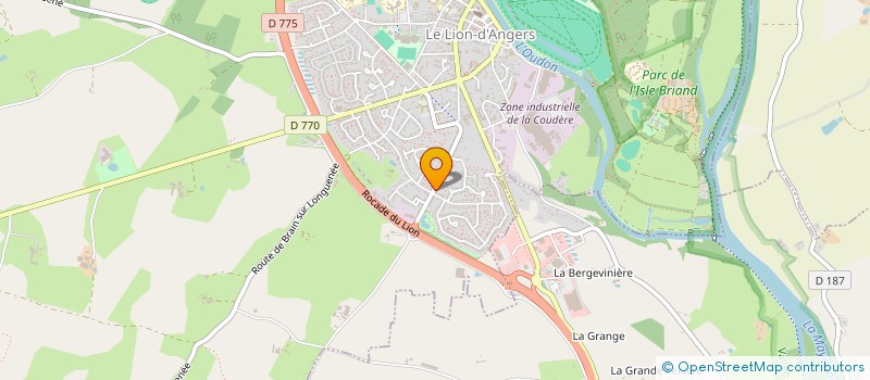 localisation de l'entreprise REVE'DANSE à LE LION D'ANGERS