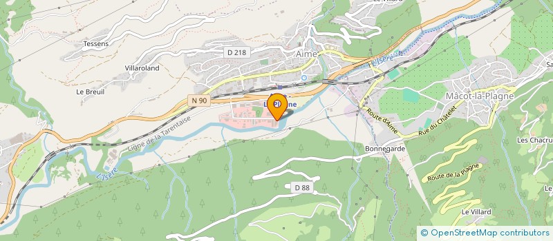 localisation de l'entreprise REVE DE BLOCS à AIME-LA-PLAGNE