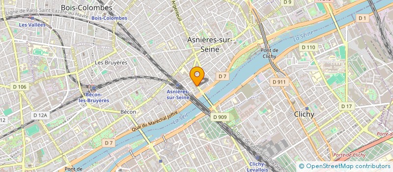 localisation de l'entreprise REVE DE CAFE  ASNIERES-SUR-SEINE