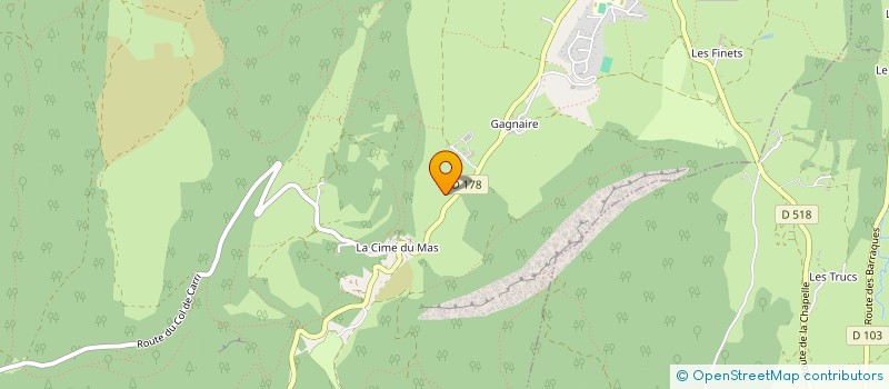localisation de l'entreprise REVE DE CIMES  LA CHAPELLE-EN-VERCORS