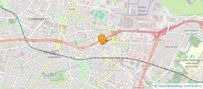localisation de l'entreprise REVE DE DANSE à COLOMIERS
