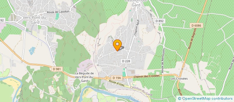 localisation de l'entreprise REVE DE MEUBLES à CASTILLON-DU-GARD
