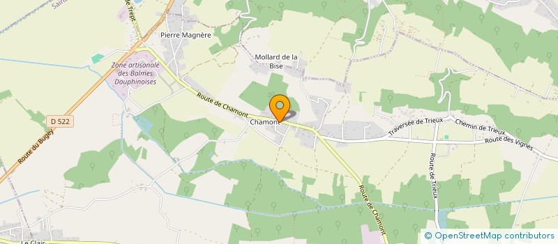 localisation de l'entreprise REVE DE MONTAGNE  SAINT-CHEF