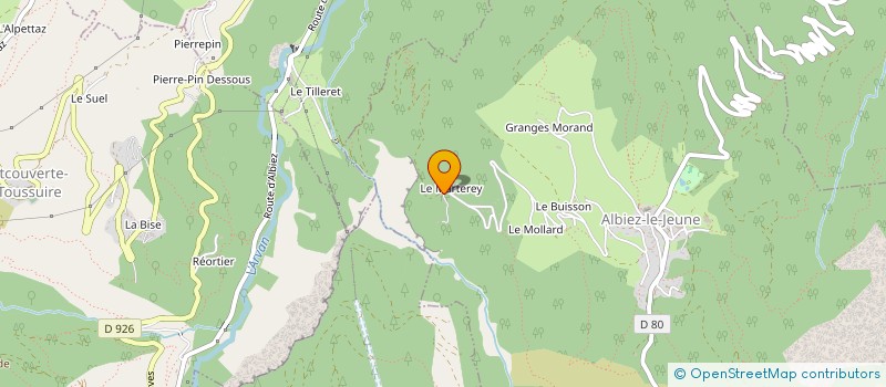 localisation de l'entreprise REVE DE MONTAGNE  ALBIEZ-LE-JEUNE