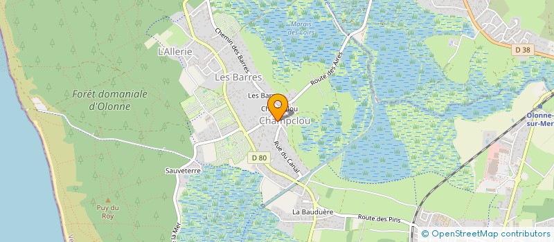 localisation de l'entreprise REVE DE MUSIQUE à LES SABLES D'OLONNE