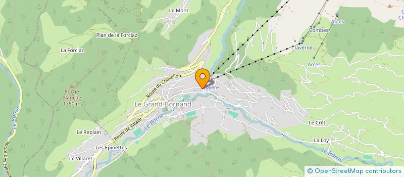 localisation de l'entreprise REVE DE PAIX  LE GRAND-BORNAND