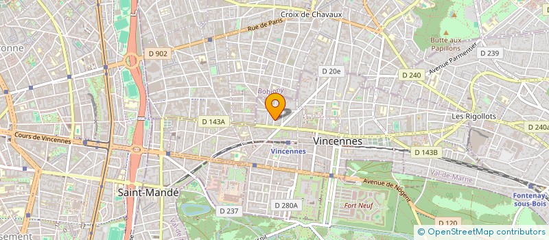 localisation de l'entreprise REVE DE VENT à VINCENNES