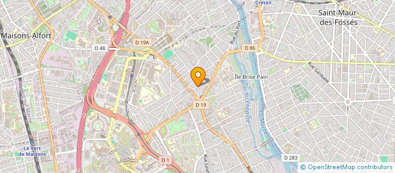 localisation de l'entreprise REVE DIAB à CRETEIL
