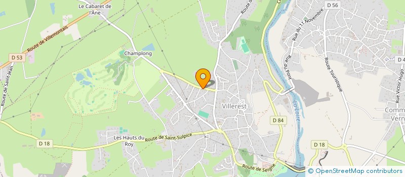 localisation de l'entreprise REVE EN CHANSON  VILLEREST