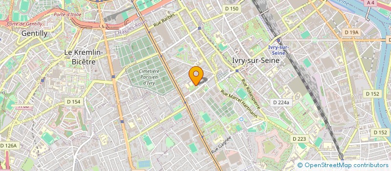 localisation de l'entreprise REVE EN CIEL  IVRY-SUR-SEINE