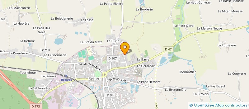 localisation de l'entreprise REVE EN DUO  RETIERS