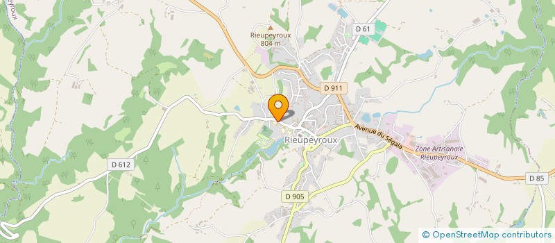 localisation de l'entreprise REVE EN SEGALA  RIEUPEYROUX